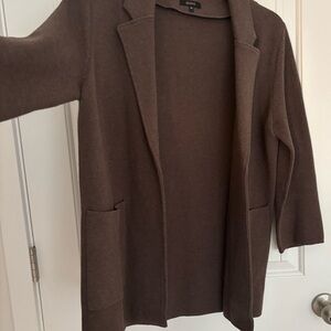 Quince Chocolate Knit Cardigan